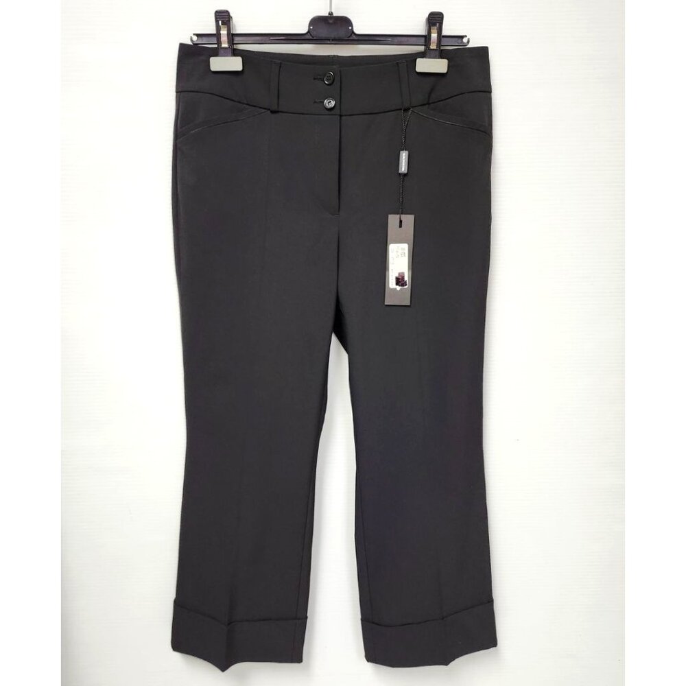 Cambio Women's Black Crop & Cuff legged Pants Size 10